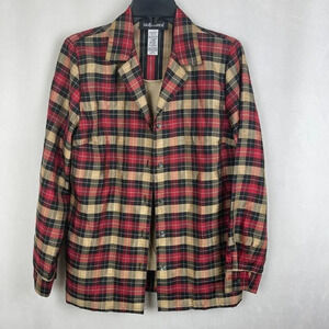 Sag Harbor Women Long Sleeve Button Up Top Blouses Size 10